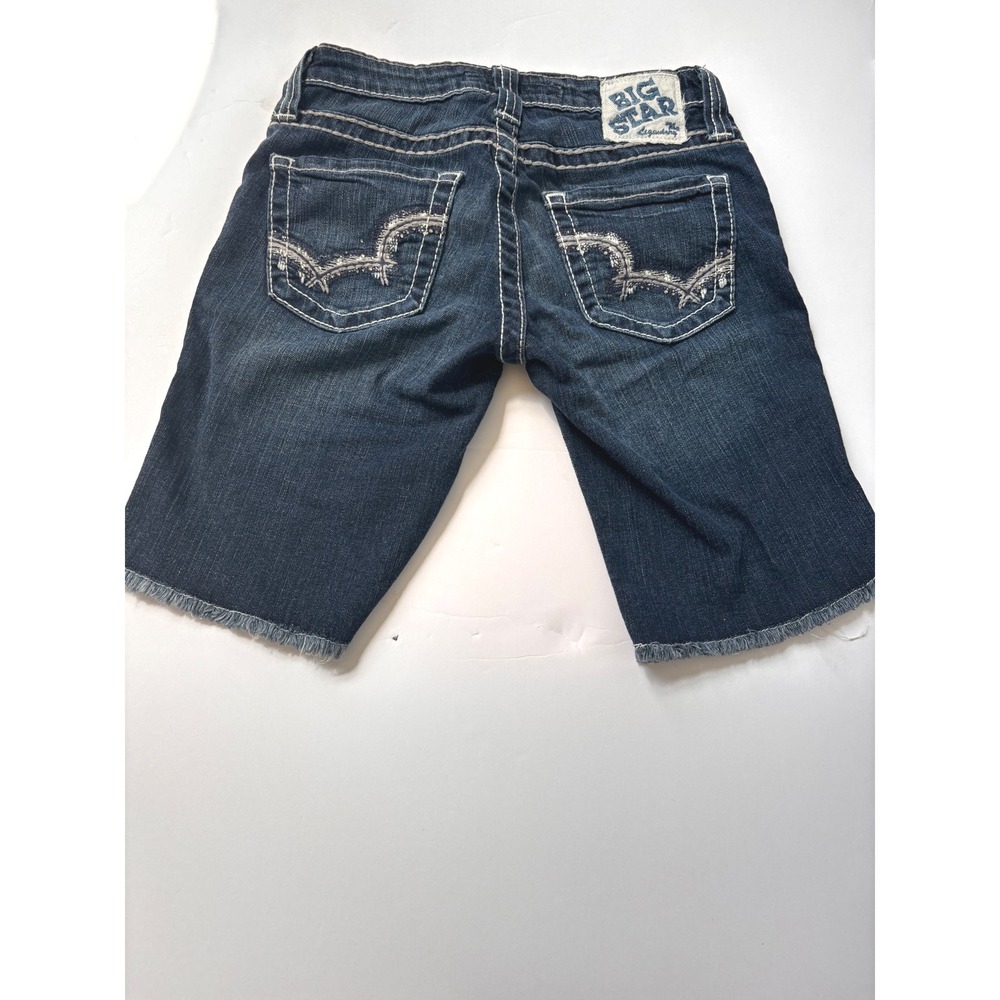 Big Star Casey K Denim Shorts‎ Embellished Pockets Low Rise Women's 25